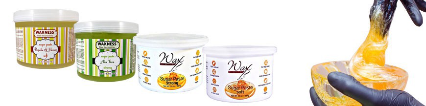 Waxness soft and strong sugar paste in metallic or plastic tins
