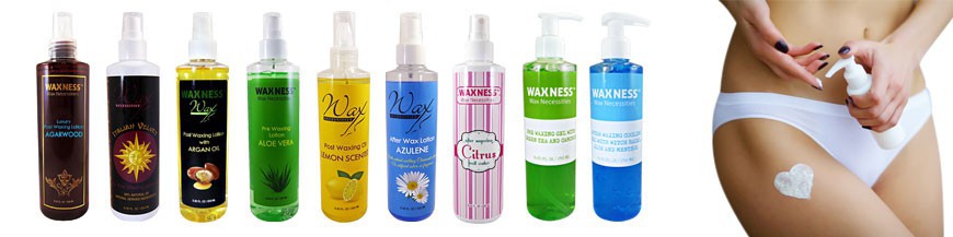 A wide range of high quality pre-post waxing oils, lotions and gels