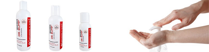 Skin care grade Waxness sanitizer enriched with 10 herbal extracts