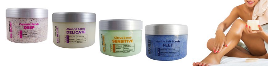 Waxness offer a wide range of scrubs enriched with natural ingredients