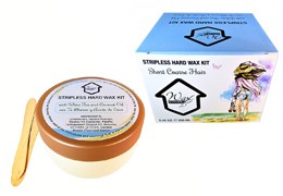 Microwavable Stripless Hard Wax Kit with White Tea and Coconut Oil